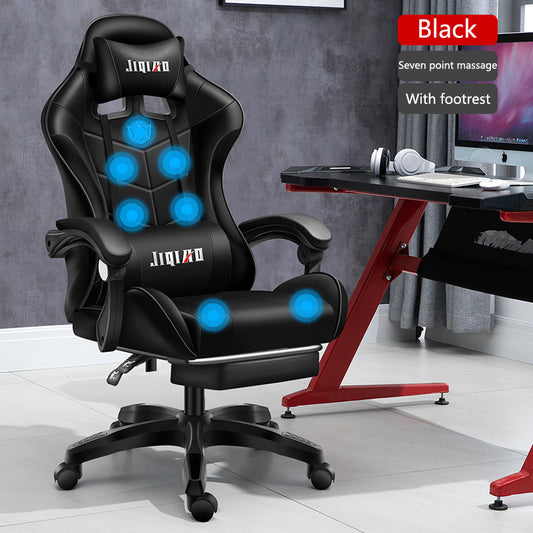 comfortable gaming chair with footrest